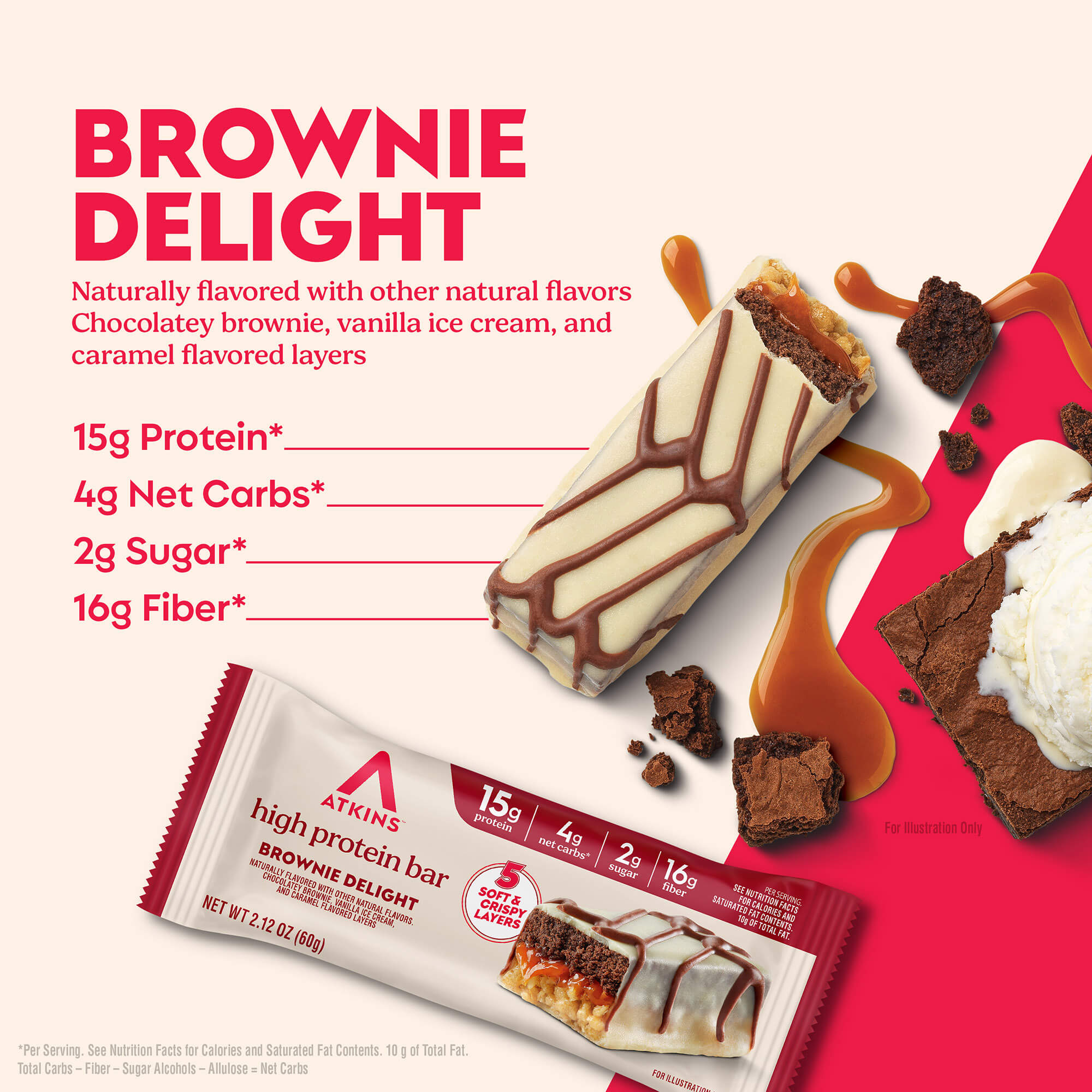 Brownie Delight Layered High Protein Bar - Image 2