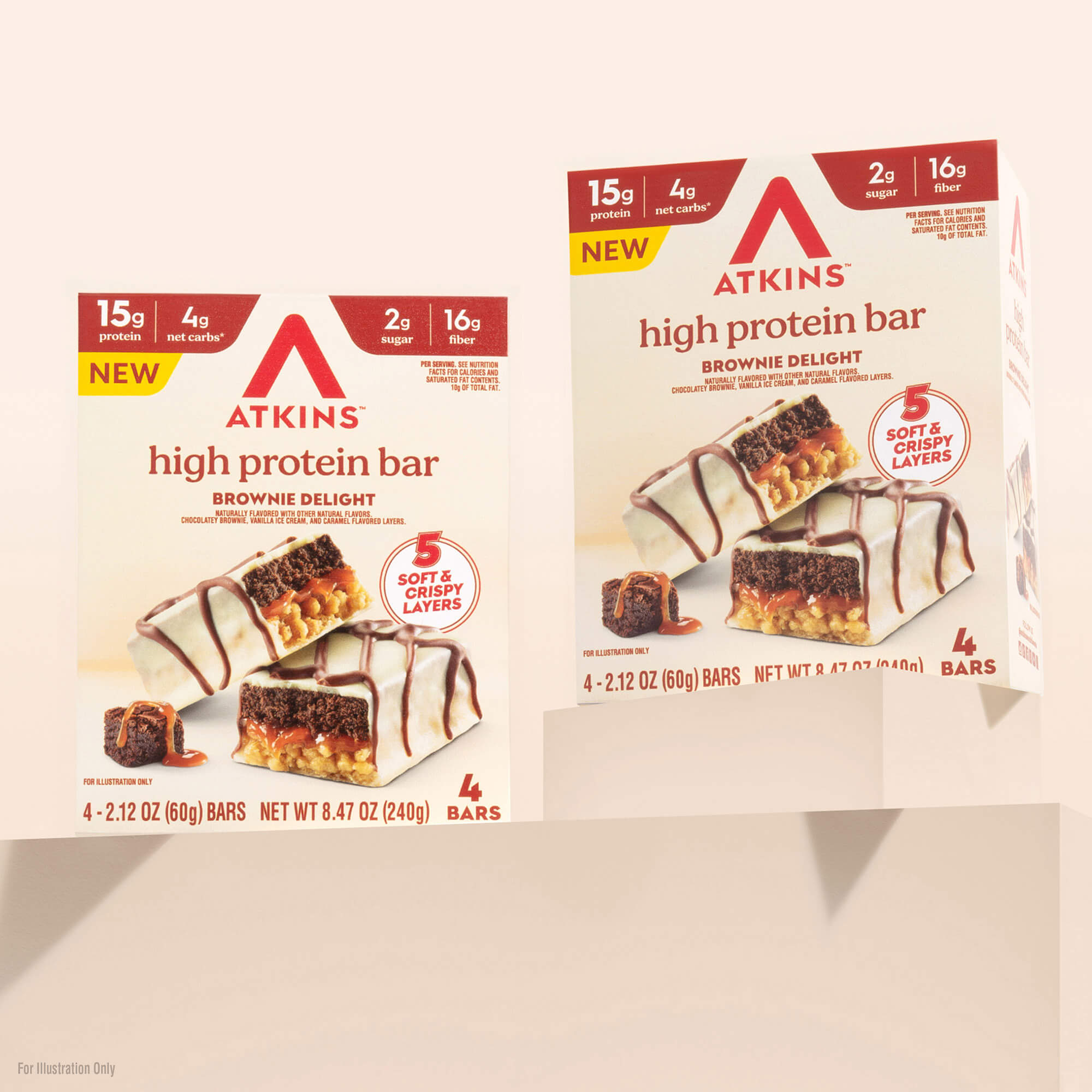 Brownie Delight Layered High Protein Bar - Image 4